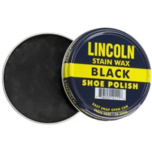 Lincoln Shoe Polish Company Premium Stain Wax Shoe Polish - 3 oz. in Black - Closeouts