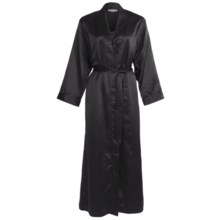 Linda Hartman Classic Kimono - Long Sleeve (For Women) in Black - Closeouts