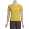 Linea Blu Embroidered Square-Neck Shirt - Stretch Cotton, 3/4 Sleeve (For Women) in Lime