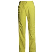 Linea Blu Stretch Cotton Pants (For Women) in Lime - Closeouts
