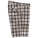 Linea Rosso Plaid Shorts - Cotton, Flat Front (For Men)