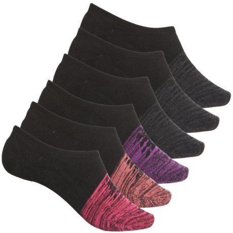 New Balance Liner Socks - 6-Pack, Below the Ankle (For Women) - BLACK (M )