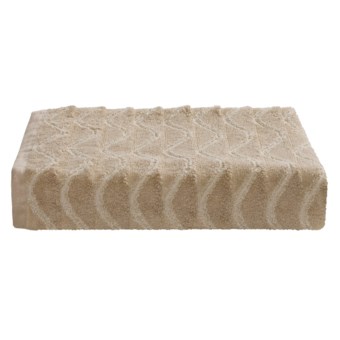 Lintex Amalfi Jacquard Washcloth - Zero Twist Cotton in Crème