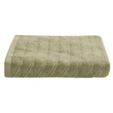 Lintex Amalfi Jacquard Washcloth - Zero Twist Cotton in Leek - Closeouts