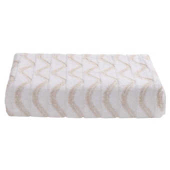 Lintex Amalfi Jacquard Washcloth - Zero Twist Cotton in White
