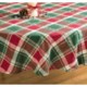 Lintex Holiday Plaid Round Table Cloth - 70"