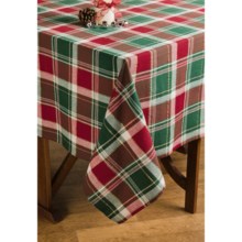 Lintex Holiday Plaid Table Cloth - 60x84” in Tradition - Closeouts