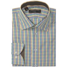 Lipson Contemporary Check Shirt - Long Sleeve (For Men) in White/Yellow/Green - Closeouts