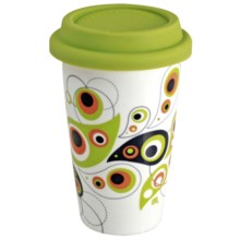 Liquid Solutions Double-Wall Porcelain Tumbler - 10 fl.oz. in Perfect Paisley - Closeouts