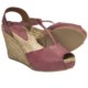 Lisa B. and Co. T-Strap Espadrille Sandals - Leather, Peep Toe (For Women)