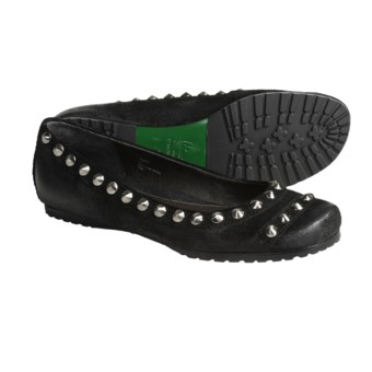 Lisa for Donald J. Pliner Femmi Flats - Studded Leather (For Women) in Black Suede