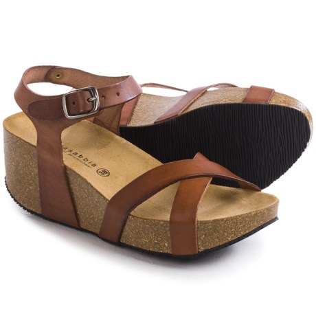Lola Sabbia for Eric Michael Veda Platform Sandals Leather (For Women)