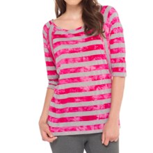 Lole Alicia Shirt - Scoop Neck, Dolman Elbow Sleeve (For Women) in Mulberry Stripe - Closeouts