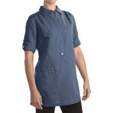 Lole Aurelia Dress - Organic Cotton, 3/4 Sleeve (For Women) in Ocean - Closeouts