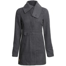 Lole Celeb Jacket - Boned Herringbone Chevron (For Women) in Black/Moonlight - Closeouts