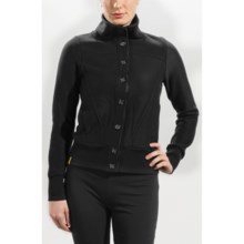 Lole Cozy Cardigan Sweater - Heavy French Terry (For Women) in Black - Closeouts