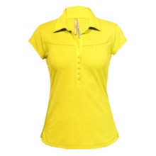 Lole Crush Polo Shirt - UPF 50+, Organic Cotton, Short Sleeve (For Women) in Buttercup - Closeouts