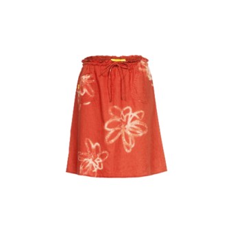 Lole Deserted Skirt - Linen-Organic Cotton (For Women) in Terracotta Combo