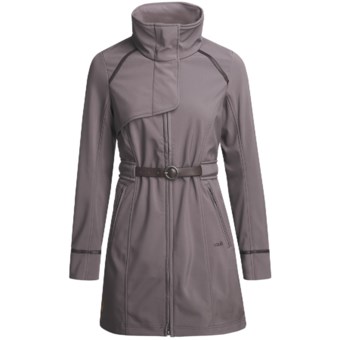 Lole Elegant Belted Jacket - Soft Shell (For Women) in Clay