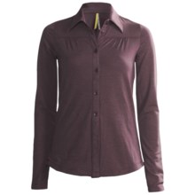 Lole Kindly Polo Shirt - Merino Wool, Long Sleeve (For Women) in Raisin - Closeouts