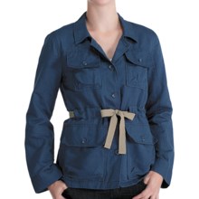 Lole Lina Safari Jacket - Organic Cotton-Linen (For Women) in Ocean - Closeouts