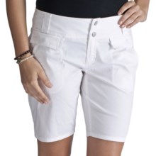 Lole Mission Shorts - UPF 50+, Stretch Cotton-Nylon (For Women) in White - Closeouts