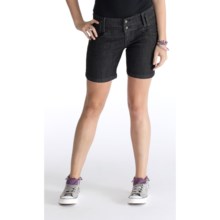 Lole Niti Shorts - Ultra Stretch Denim, Lowrise (For Women) in Dark Indigo - Closeouts