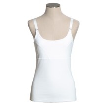 Lole Pose Tank Top - TENCEL®-Organic Cotton, Built-In Shelf Bra (For Women) in White - Closeouts