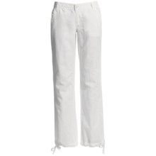 Lole Rennie 2 Pants - Linen-Organic Cotton, Low Rise (For Women) in White - Closeouts