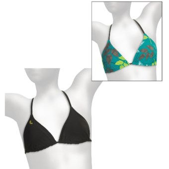 Lole Tropic Triangle Bikini Swimsuit Top - Reversible, UPF 50+ (For Women) in Scuba
