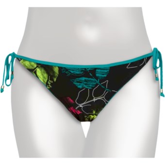 Lole Tropical Bikini Swimsuit Bottoms - Reversible (For Women) in Black