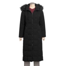 London Fog Down Maxi Coat - Removable Hood (For Women) in Black - Closeouts