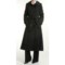 Black London Fog Faux-Silk Trench Coat - Zip-Out Liner (For Women)