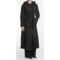 Black London Fog Trench Coat - Hooded, Zip-Out Liner (For Women)
