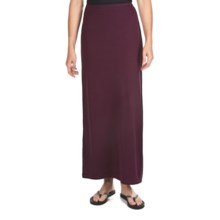 Long Jersey Skirt (For Women) in Wine - 2nds