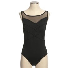 Longitude Pieced High-Neck Swimsuit (For Women) in Black - Closeouts