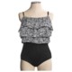 Longitude Triple Tier Swimsuit - One-Piece (For Plus Size Women)