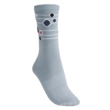 Lorpen Annie Socks - Modal-Cotton, Crew (For Women) in Light Blue - 2nds