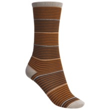 Lorpen Comfort Lite Katie Socks - Crew (For Women) in Pumpkin Stripe - 2nds