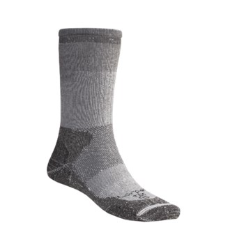 Lorpen CoolMax® Trekking Socks - 2-Pack, Midweight (For Men and Women) in Light Grey Heather/Grey Heather