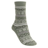 Lorpen Fairisle Socks - Modal- Cotton (For Women)