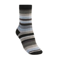 Lorpen Leah Socks - Crew (For Women) in Black/Periwinkle - 2nds