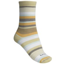 Lorpen Leah Socks - Crew (For Women) in Marigold Stripe - 2nds