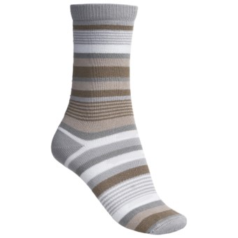 Lorpen Leah Socks - Crew (For Women) in Natural/Grey
