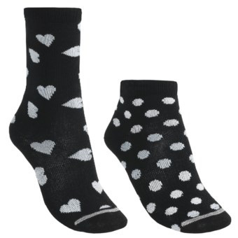 Lorpen Marianna Socks - 2-Pack, Modal, Crew (For Women) in Black