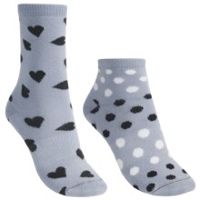 Lorpen Marianna Socks - 2-Pack, Modal, Crew (For Women) in Light Blue - Closeouts