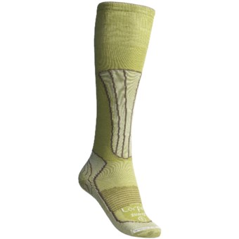 Lorpen Merino Wool-Silk Ski Socks - Lightweight (For Women) in Celadon