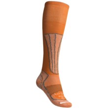 Lorpen Merino Wool-Silk Ski Socks - Lightweight (For Women) in Tangerine - 2nds