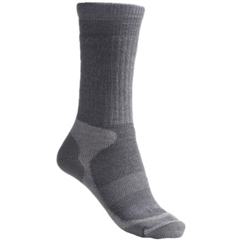 Lorpen Midweight Hiking Socks - Merino Wool, Crew (For Women) in Light Grey