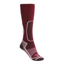 Lorpen Midweight Ski Socks - 2-Pack, Merino Wool (For Women) in Red - 2nds